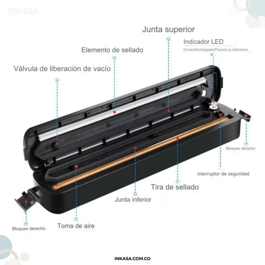 Maquina Selladora Al Vacio De Alimentos